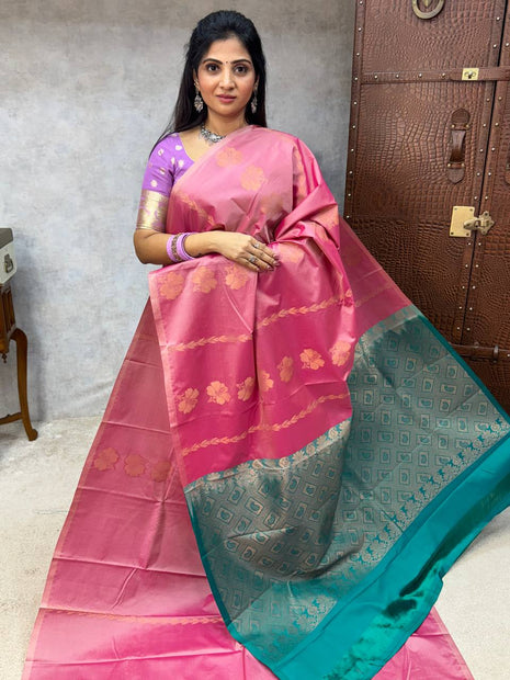 Border Less Kanchi Silk
