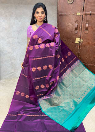 Border Less Kanchi Silk