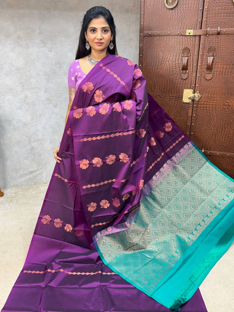 Border Less Kanchi Silk