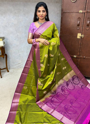 Premium Kanchi Silver Zari