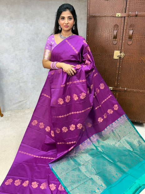 Border Less Kanchi Silk