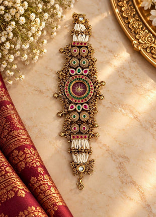 Women's Gold-Tone Ethnic Bracelet Watch