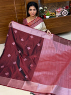 Premium Kanchi Silver Zari