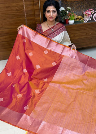 Premium Kanchi Silver Zari