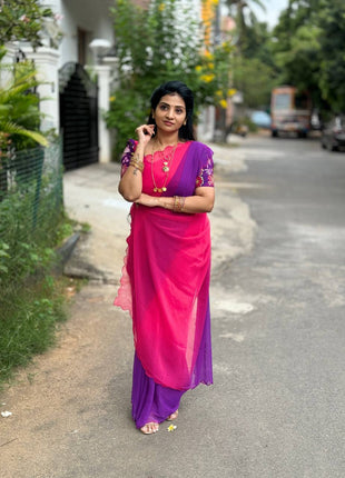 Saree Blouse Combo (Designer Saree With Blouse)