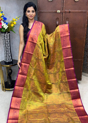 Triple Shade Kanchi Silk