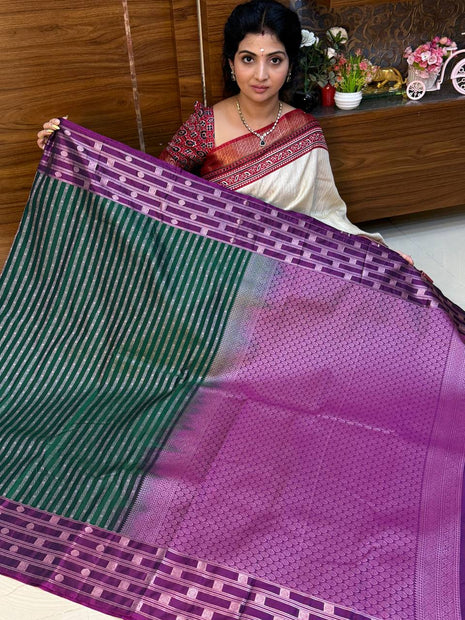 Kanchi Silk Silver Zari