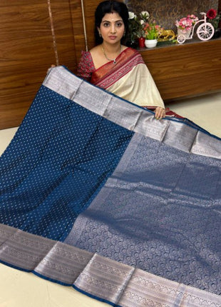 Kanchi Silk Silver Zari