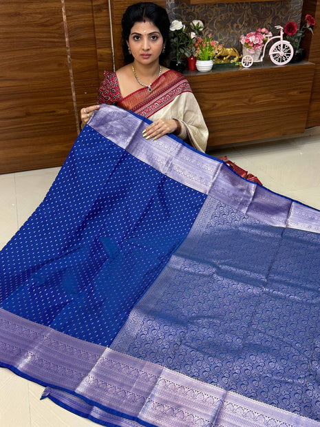 Kanchi Silk Silver Zari