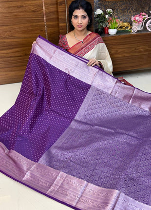 Kanchi Silk Silver Zari