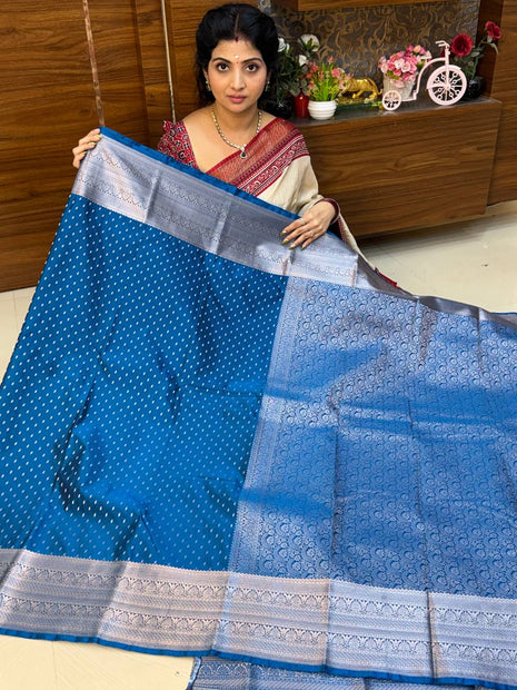 Kanchi Silk Silver Zari