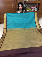 Vaira Oosi Gold Zari Coffee Brown Border