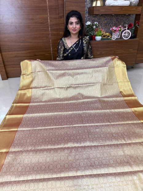 Handloom Golden Bridal Tissue
