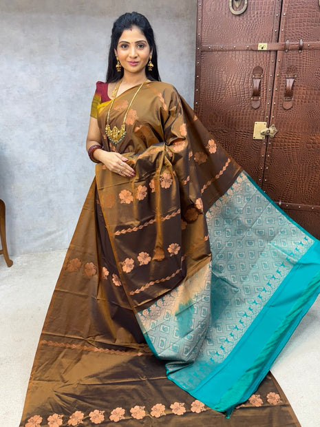 Border Less Kanchi Silk