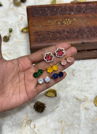 Changeable Stone Earring