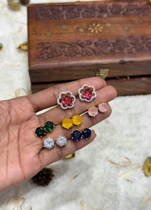 Changeable Stone Earring