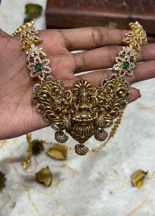 Temple with Diamond look Stone Jewellery