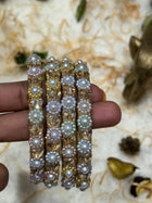 Side Bangle With Stone Work