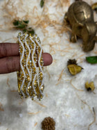 Side Bangle With Stone Work