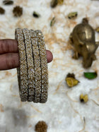 Side Bangle With Stone Work