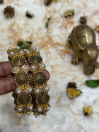 Side Bangle With Stone Work