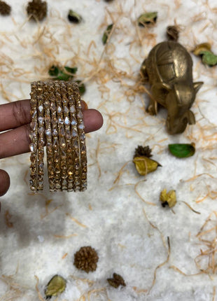 Side Bangle With Stone Work