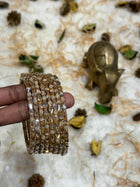 Side Bangle With Stone Work