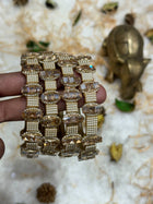 Side Bangle With Stone Work