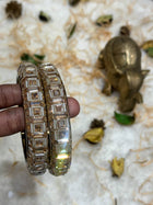 Side Bangle With Stone Work