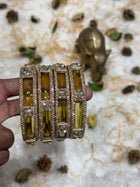 Side Bangle With Stone Work