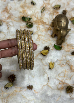 Side Bangle With Stone Work