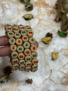 Side Bangle With Stone Work