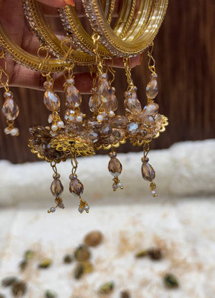 Side Bangle With Stone Work