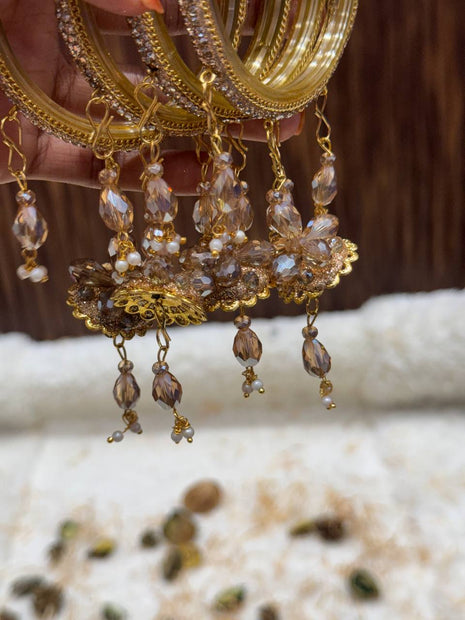 Side Bangle With Stone Work