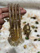 Side Bangle With Stone Work