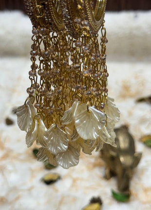 Side Bangle With Stone Work