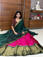 Half Saree (Stitched Skirt, Unstitched Blouse)