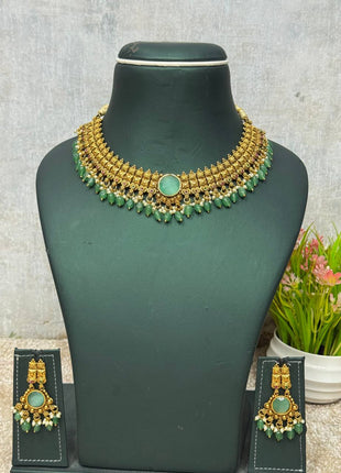 Stone With Choker Necklace Jewellery
