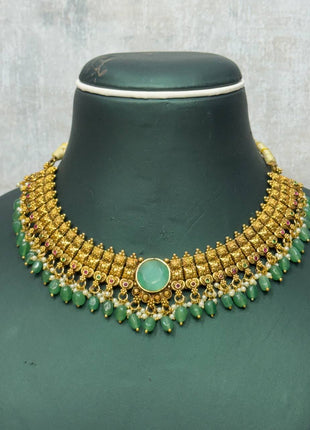 Stone With Choker Necklace Jewellery