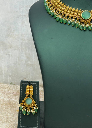 Stone With Choker Necklace Jewellery