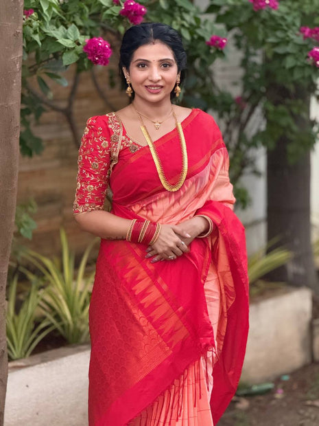 Retta Patta Border Silk