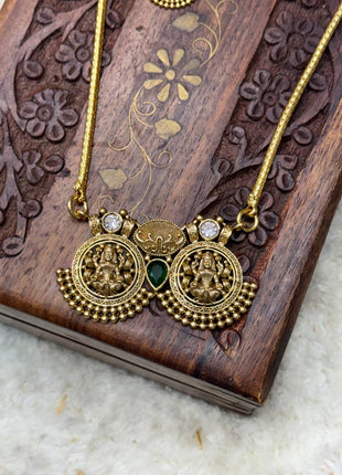 Long Dollar Chain With Earring