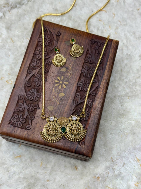 Long Dollar Chain With Earring