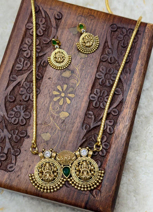 Long Dollar Chain With Earring