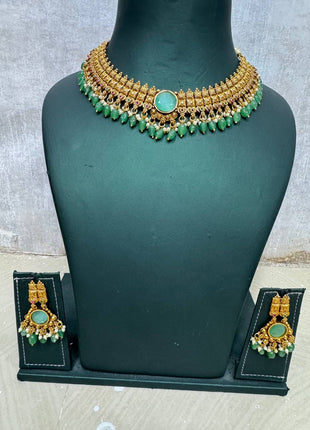 Stone With Choker Necklace Jewellery