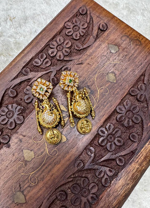 Kasu Malai with Diamond look Stone Jewellery