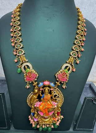 Temple with Diamond look Stone Jewellery