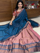 Lehenga in Free Size (Semi Stitched )