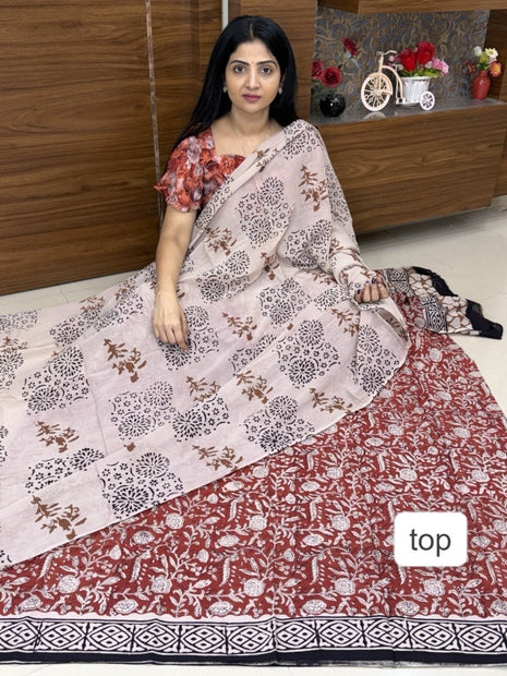 Bagur Cotton Suit (Unstitched)