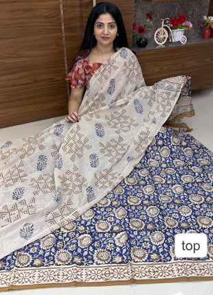 Bagur Cotton Suit (Unstitched)